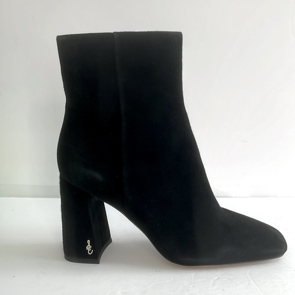 Sam Edelman Women Codie High Block Heel Suede/Leather Booties Shoes Size 7.5 NIB - Picture 10 of 14